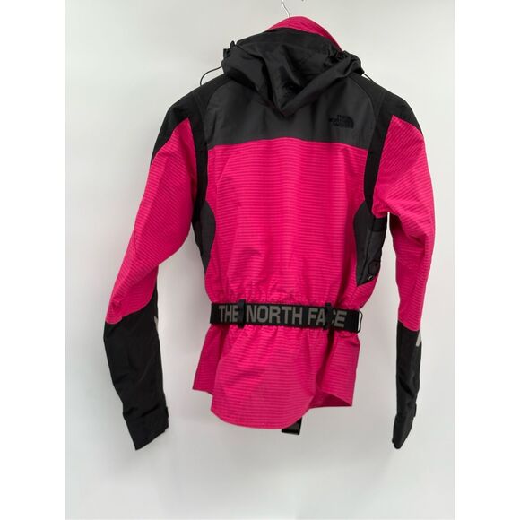 The North Face Steep Tech Jacket Women Size Small Pink Black Hood Belt Snow Ski - Picture 2 of 12